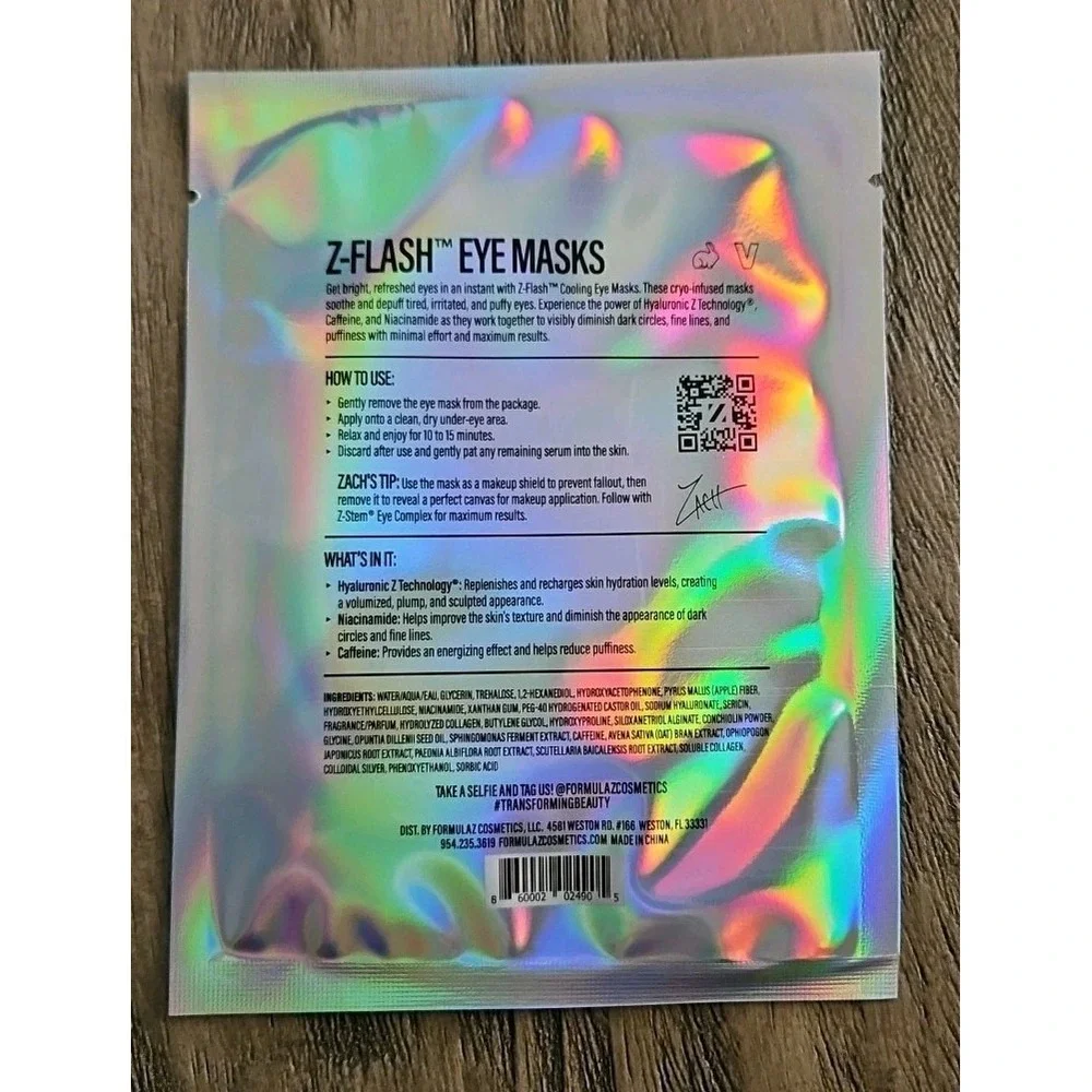 1 Pair FORMULA Z Z-Flash Cryo Lift Eye Mask 0.28 oz Brand New in Package